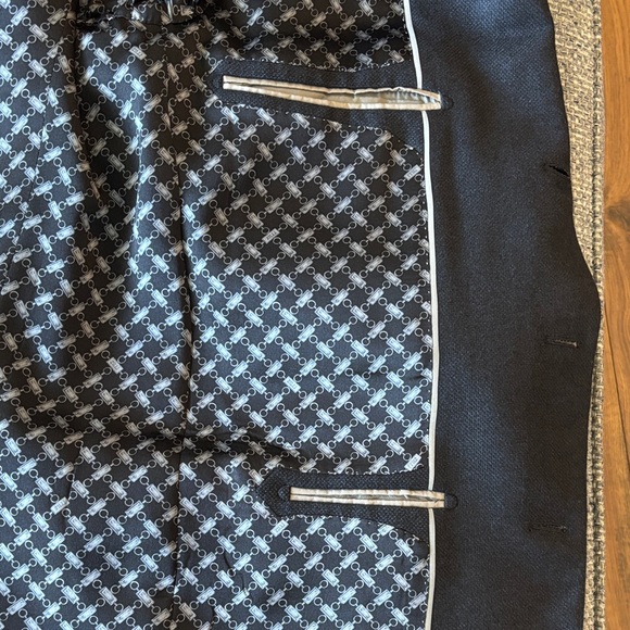 ZILLI Paris Classic Black Men's Italian Imported Cashmere/Viscose Blazer Sz 44R - Picture 3 of 8